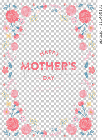 Mother's day carnation design banner background. Vector illustration. 111460131
