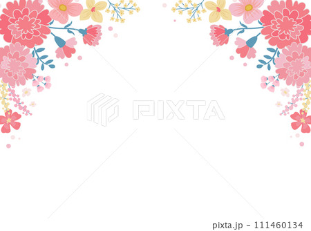 母の日のカーネーションのデザインのバナー背景。ベクターイラスト。 母の日のカーネーションのデザインのバナー背景。ベクターイラスト。 111460134