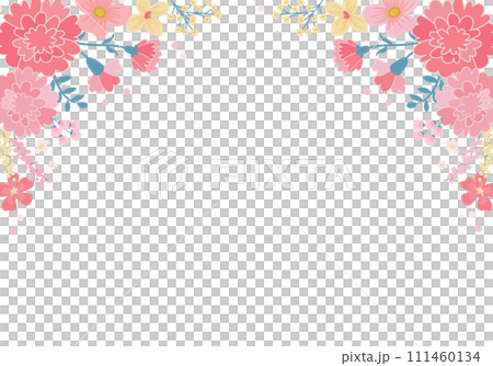 母の日のカーネーションのデザインのバナー背景。ベクターイラスト。 母の日のカーネーションのデザインのバナー背景。ベクターイラスト。 111460134