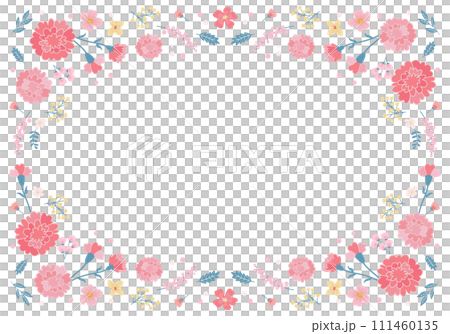 Mother's day carnation design banner background. Vector illustration. 111460135