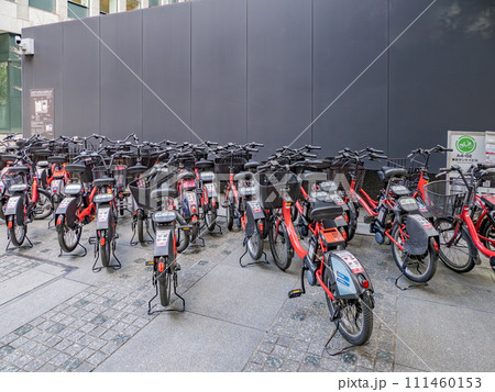 東京・大手町にあるシェアサイクルのサイクルポート 111460153