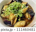 なすの揚げ浸しとネギ 111460481