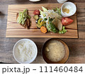 おしゃれなランチプレート 111460484