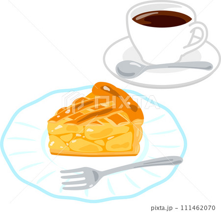 アップルパイとコーヒー アップルパイとコーヒー 111462070