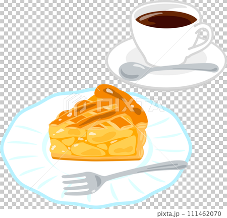 アップルパイとコーヒー アップルパイとコーヒー 111462070