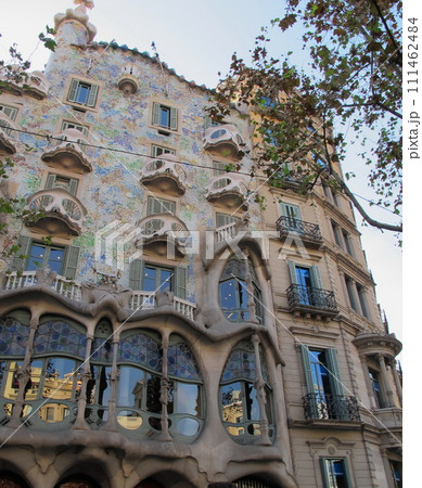 スペイン、バルセロナの世界遺産カサ・バトリョ(Works of Antoni Gaudí) スペイン、バルセロナの世界遺産カサ・バトリョ(Works of Antoni Gaudí) 111462484