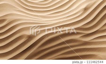A close up of a sand dune with wavy lines A close up of a sand dune with wavy lines 111462544