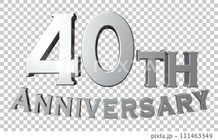 3DCG characters "40th Anniversary/40th Anniversary" Silver, Silver 3DCG characters "40th Anniversary/40th Anniversary" Silver, Silver 111463349