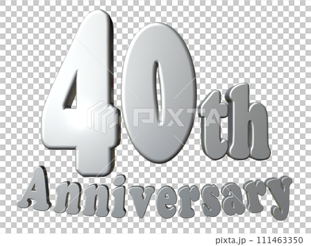 3DCG characters "40th Anniversary/40th Anniversary" Silver, Silver 3DCG characters "40th Anniversary/40th Anniversary" Silver, Silver 111463350