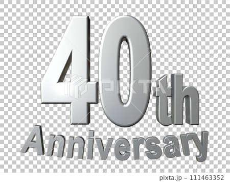 3DCG角色「40週年/40週年」銀、銀 3DCG角色「40週年/40週年」銀、銀 111463352