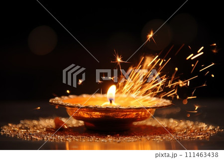 Happy Diwali Celebration concept background 111463438