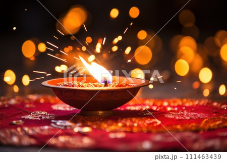 Happy Diwali Celebration concept background 111463439