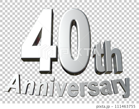3DCG characters "40th Anniversary/40th Anniversary" Silver, Silver 3DCG characters "40th Anniversary/40th Anniversary" Silver, Silver 111463755