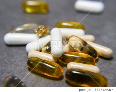 素材　広告　文字入れ　おしゃれ　サプリメント 111464507