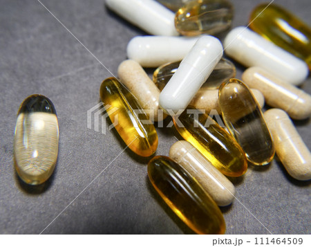 素材　広告　文字入れ　おしゃれ　サプリメント 111464509