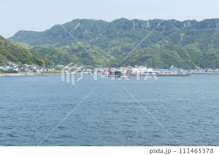 東京湾フェリー 金谷港に着岸直前の風景 東京湾フェリー 金谷港に着岸直前の風景 111465378