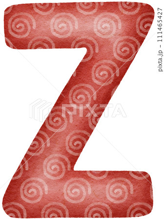 English letters for decoration, Valentine pattern	 111465427