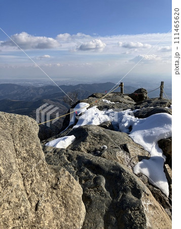 筑波山_残雪の女体山_山頂 111465620