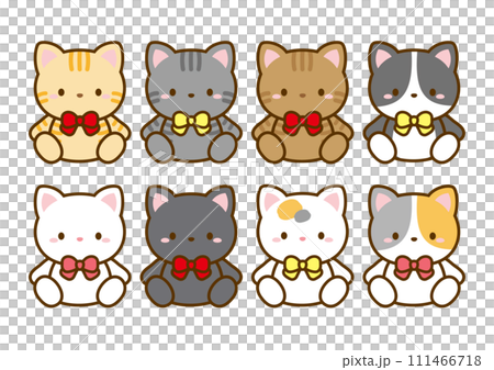 Cute cat illustration set 02 Cute cat illustration set 02 111466718