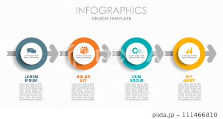 Infographic design template with place for your data. Vector illustration. 111466810
