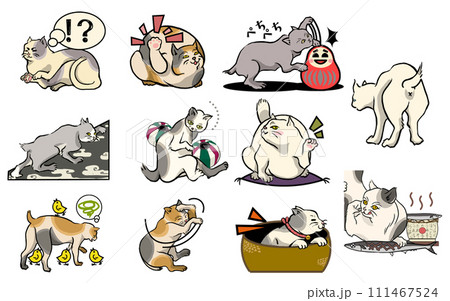 日本の昔ながらの和猫さん達です。 111467524