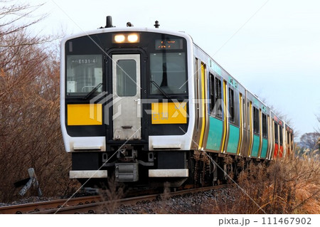 【JR東日本】キハE130系(水郡線:後台〜常陸津田) 【JR東日本】キハE130系(水郡線:後台〜常陸津田) 111467902