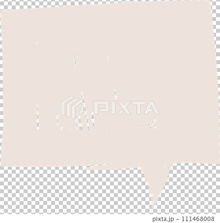 Colorful pastel beige color speech bubble balloon, icon sticker memo keyword planner text box banner, flat png transparent element design 111468008