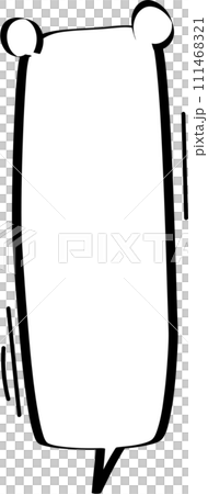 Animal pet bear Black and white color speech bubble balloon, icon sticker memo keyword planner text box banner, flat png transparent element design Animal pet bear Black and white color speech bubble balloon, icon sticker memo keyword planner text box banner, flat png transparent element design 111468321