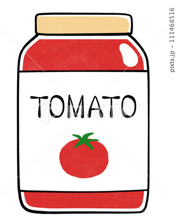 トマト瓶のイラスト 111468516