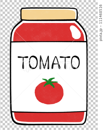 トマト瓶のイラスト 111468516