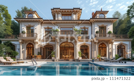 luxury house exterior 111471322