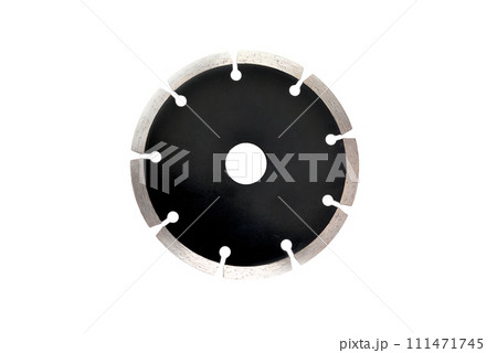 cutting disc segmented close up isolate white background 111471745