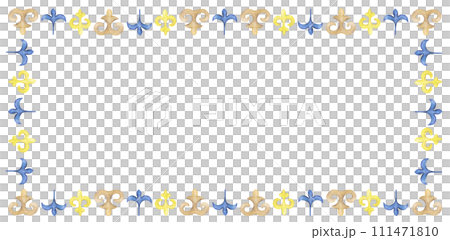 Kazakh banner frame 111471810