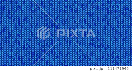 Bright blue endless tricot pattern Bright blue endless tricot pattern 111471946