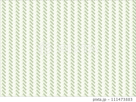 日本の伝統紋様 三崩し、網代、檜垣のシームレスパターン 緑 日本の伝統紋様 三崩し、網代、檜垣のシームレスパターン 緑 111473883