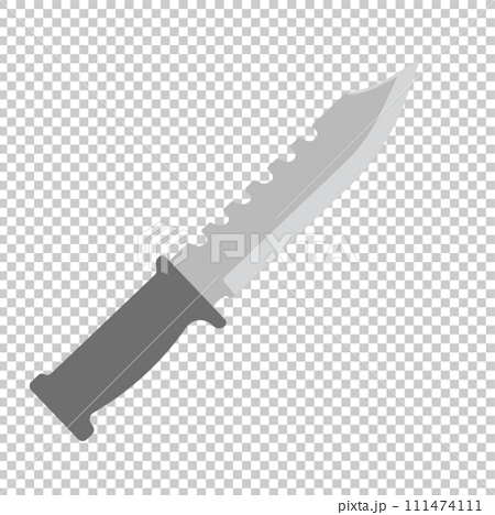 サバイバルナイフのイラスト 111474111