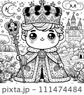 異世界キャラクターの塗り絵 111474484