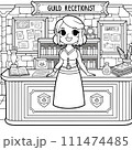 異世界キャラクターの塗り絵 111474485