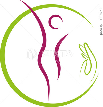 Hand and woman, gynecologist, physiotherapy, woman, logo 111475050