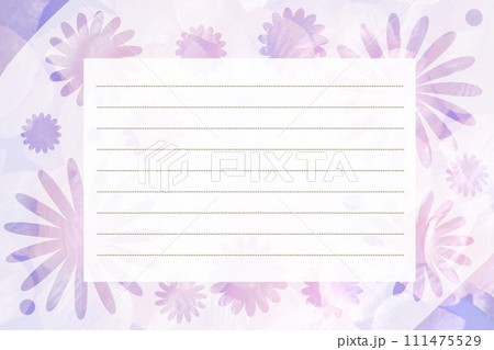 花のポストカード 111475529