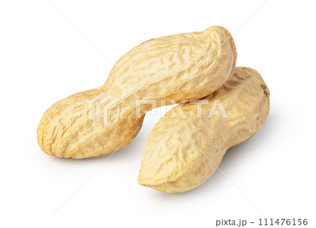peanuts on a white background 111476156
