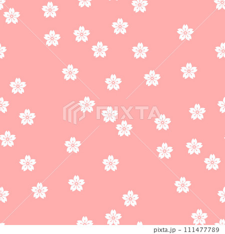 背景パターン素材 桜のシンボル(B_3_1) 背景パターン素材 桜のシンボル(B_3_1) 111477789