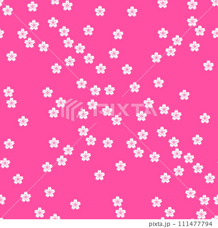 背景パターン素材　桜のシンボル（B_1_2） 111477794