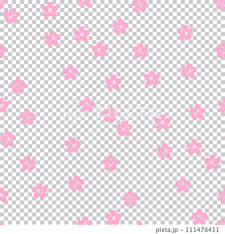 背景パターン素材 桜のシンボル(B_6_1) 背景パターン素材 桜のシンボル(B_6_1) 111478411