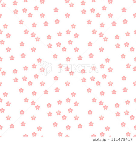 背景パターン素材 桜のシンボル(B_4_3) 背景パターン素材 桜のシンボル(B_4_3) 111478417