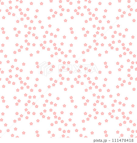 背景パターン素材　桜のシンボル（B_4_4） 111478418