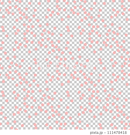 背景パターン素材　桜のシンボル（B_4_4） 111478418