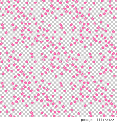 背景パターン素材　桜のシンボル（B_2_4） 111478422