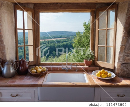 Kitchen in Provence style. 111478692