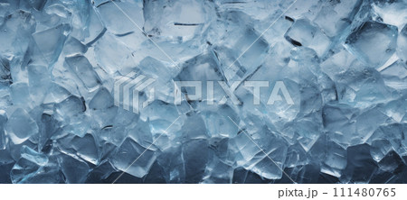 AI-generated content. Abstract Crystal Ice Background Texture 111480765